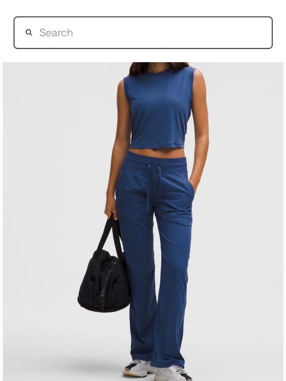 lululemon athletica Navy Blue Drawstring Track Pants